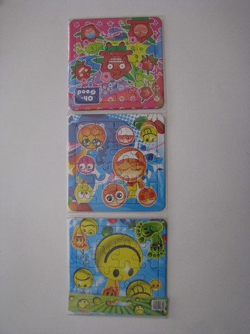 Set of 3 board puzzles-Smileys